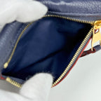 Louis Vuitton Pochette Cles Coin Purse Monogram Empreinte Marine Rouge — view 5