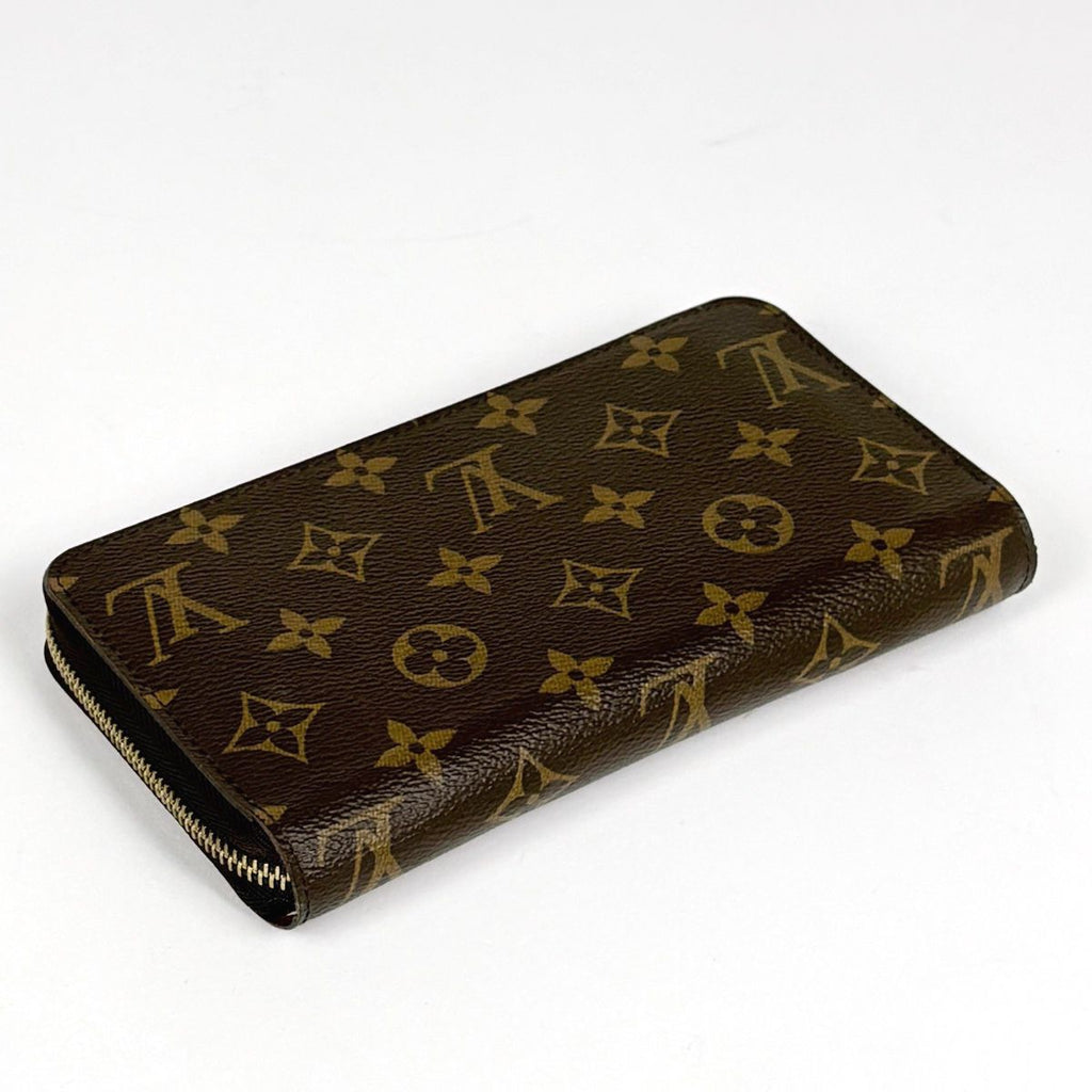 Louis Vuitton Zippy Wallet Round Zip Around Monogram Brown Fuchsia — view 2