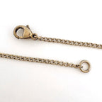 Chanel Necklace CC Logo Rhinestone Gold — view 3