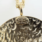 Chanel Necklace CC Logo Rhinestone Gold — view 6