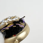 Chanel Necklace CC Logo Rhinestone Gold — view 5