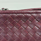 Bottega Veneta Shoulder Bag Intrecciato Leather Bordeaux — view 4