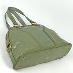 Saint Laurent Handbag Muse Patent Leather Green — view 2
