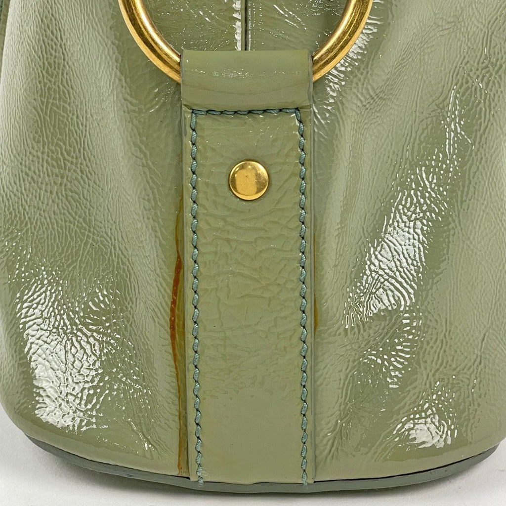 Saint Laurent Handbag Muse Patent Leather Green — view 4