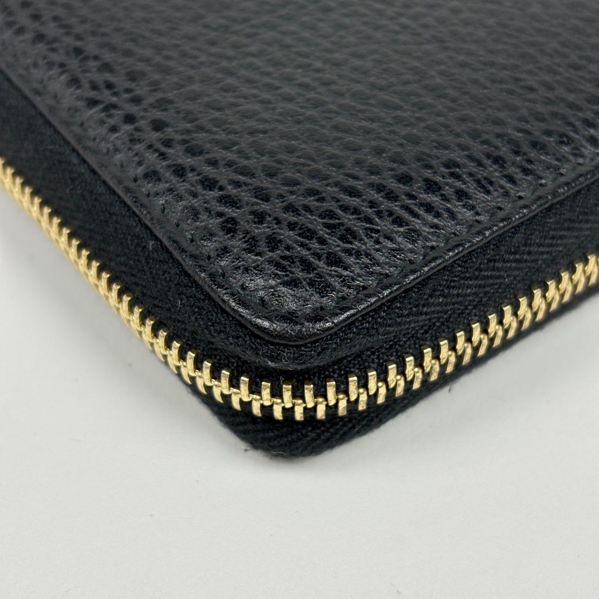 Gucci Wallet GG Marmont Double G Zip Around Leather Black — view 3