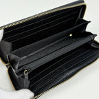 Gucci Wallet GG Marmont Double G Zip Around Leather Black — view 6