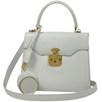 Gucci Handbag 2-Way Vintage 000 23 Leather White