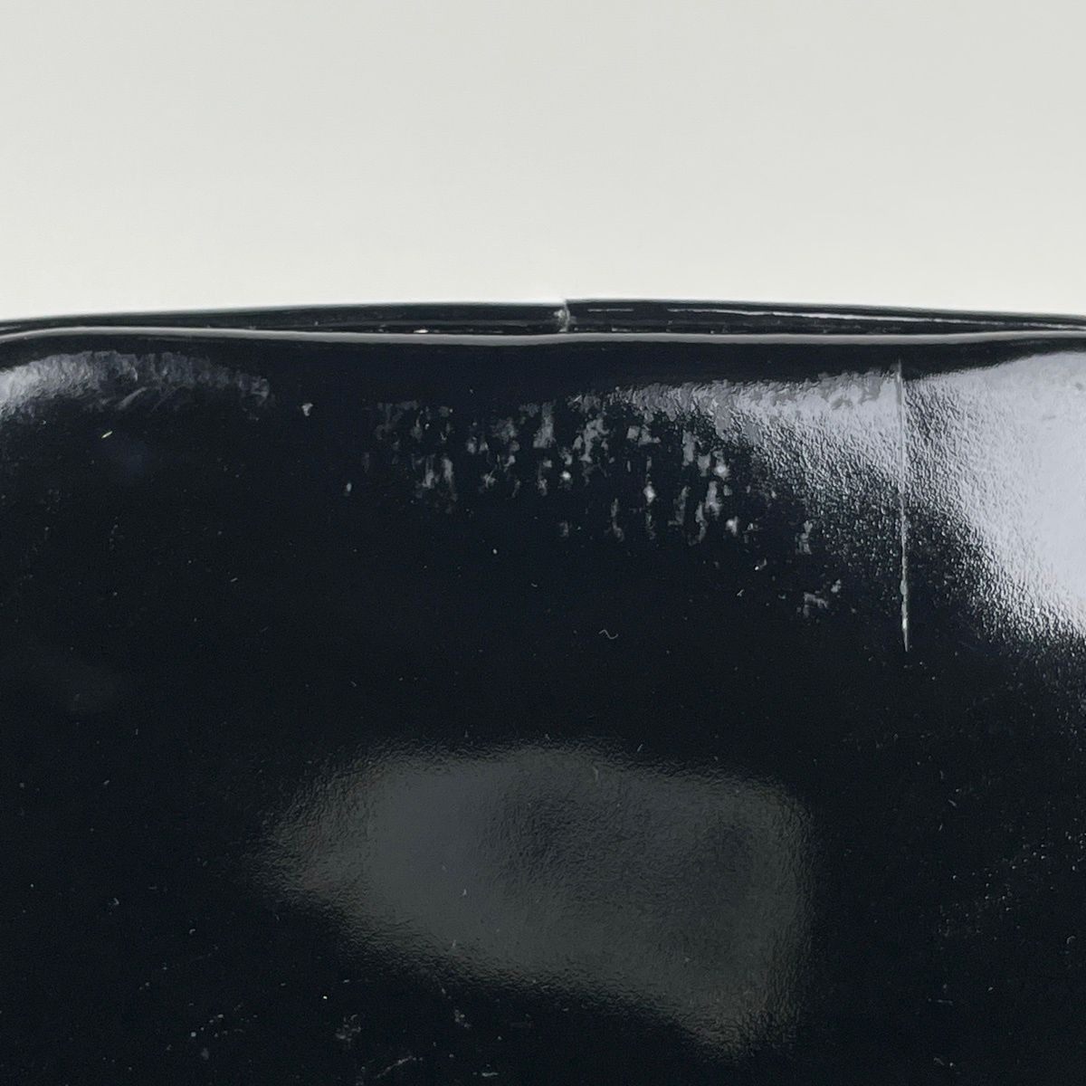 Chanel Makeup Pouch CC Logo Vanity Back Patent Leather Black — view 4