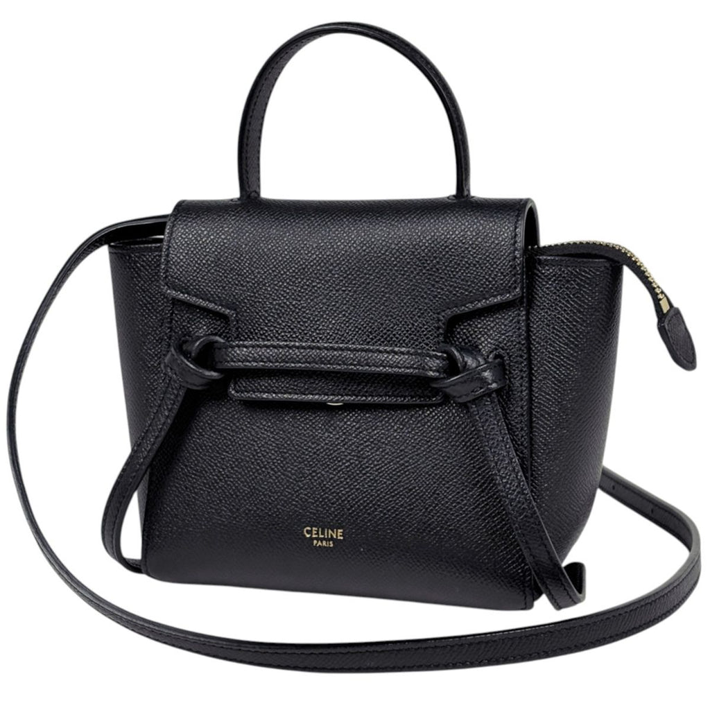 Celine Pico Belt Bag 2-Way Leather Black