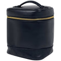 Chanel Makeup Pouch Bicolor CC Logo Vanity Leather Black