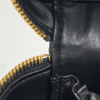 Chanel Makeup Pouch Bicolor CC Logo Vanity Leather Black — view 6