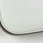 Fendi Shoulder Bag 3 Tre Bucket Rhinestone Bijou Leather White Pink 8 BR — view 3