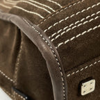 Loewe Handbag Amazona 28 Suede Brown — view 3