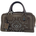 Loewe Handbag Amazona 28 Suede Brown