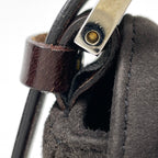 Fendi Shoulder Bag Zucca Logo Mamma Baguette Suede Brown — view 5