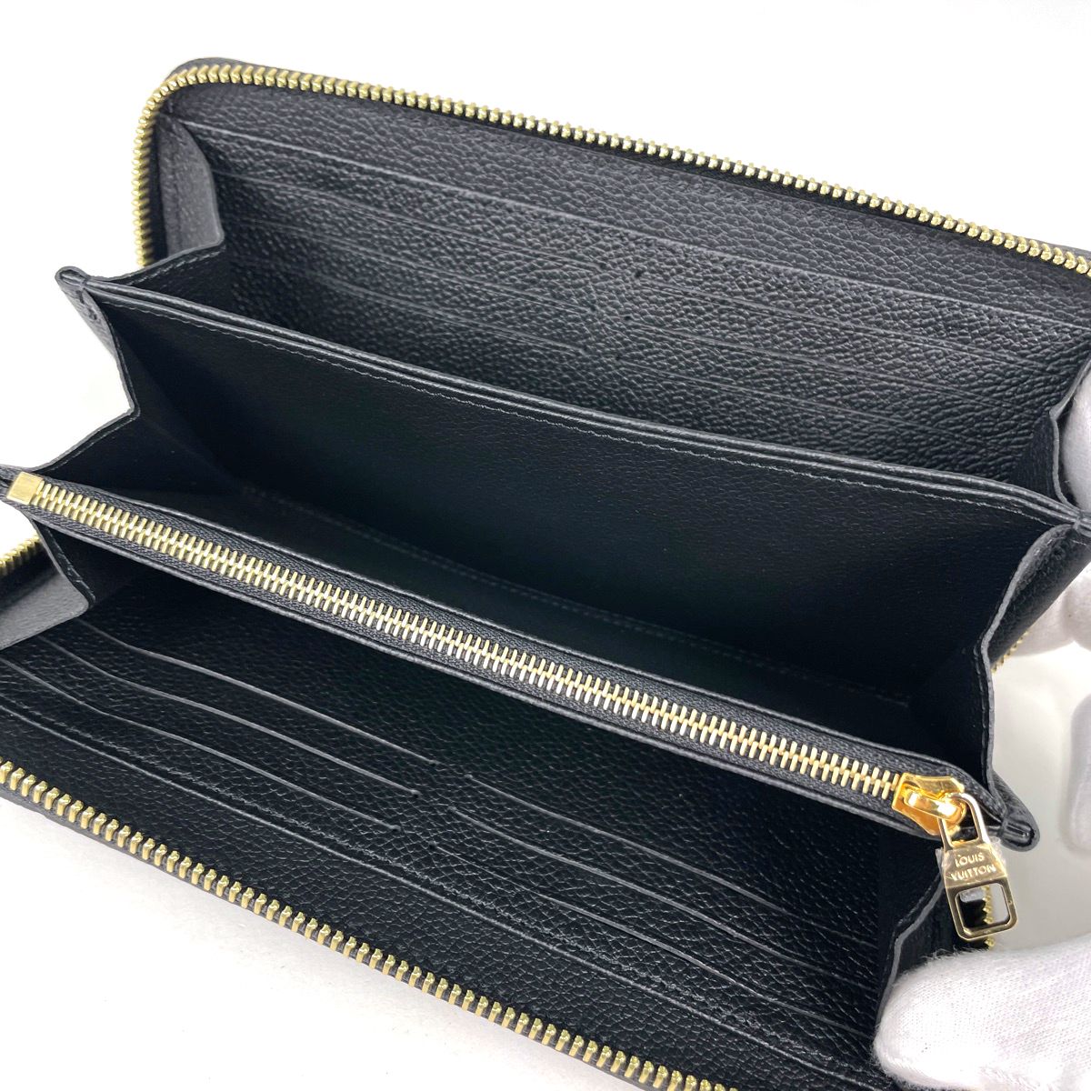 Louis Vuitton Zippy Wallet Zip Around Monogram Empreinte Noir — view 4