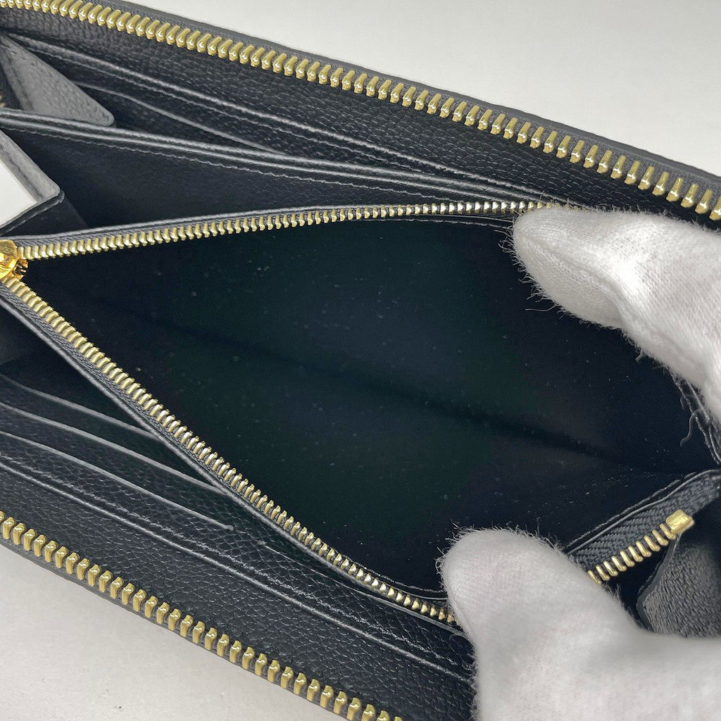 Louis Vuitton Zippy Wallet Zip Around Monogram Empreinte Noir — view 5