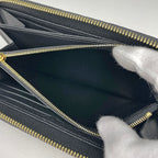 Louis Vuitton Zippy Wallet Zip Around Monogram Empreinte Noir — view 5
