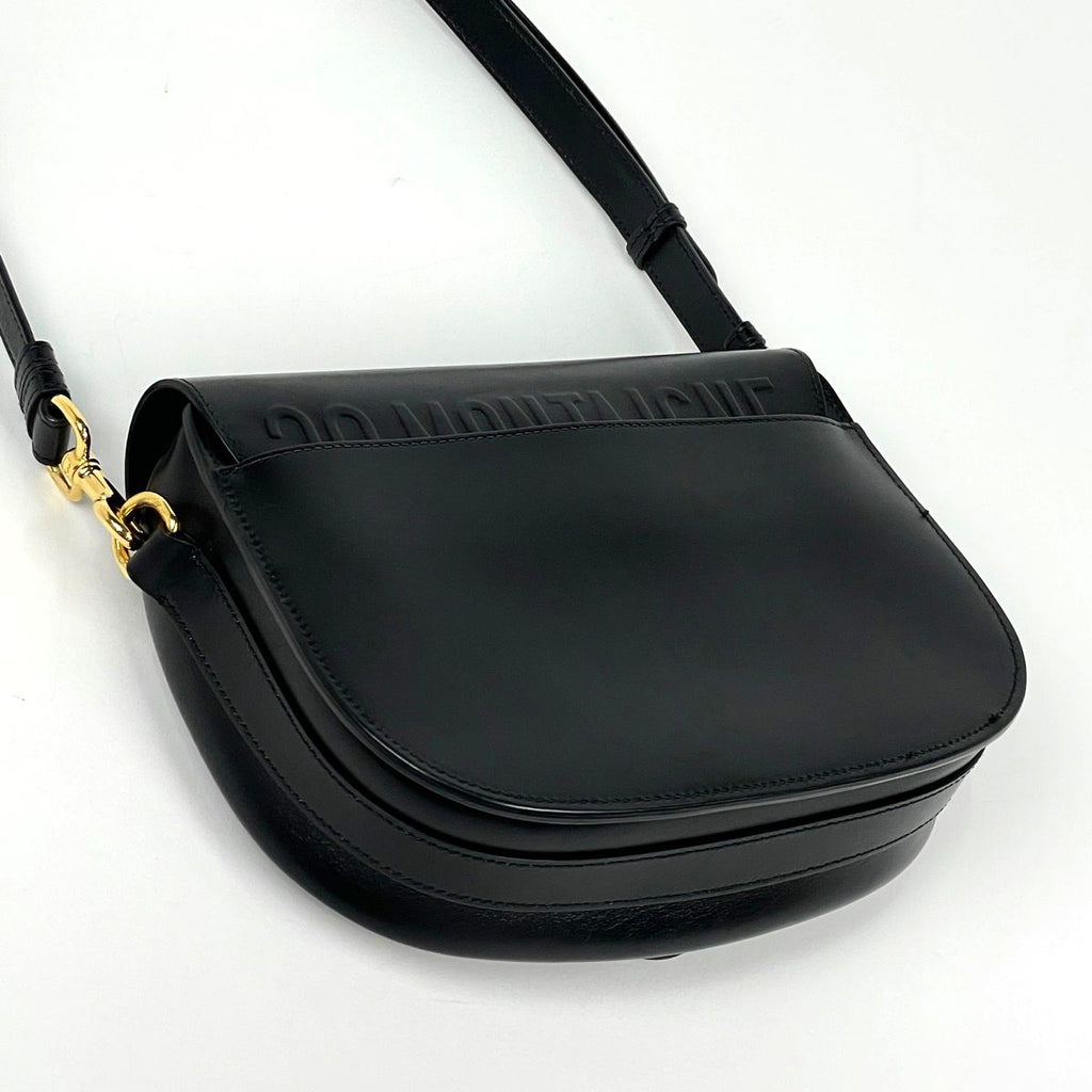 Dior Bobby Medium Shoulder Bag Leather Black — view 2