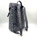 Louis Vuitton Chapman Collaboration Hiking Leather Navy Backpack Silver — view 2