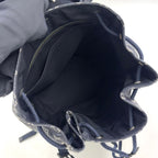 Louis Vuitton Chapman Collaboration Hiking Leather Navy Backpack Silver — view 3