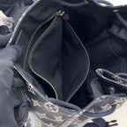 Louis Vuitton Chapman Collaboration Hiking Leather Navy Backpack Silver — view 5