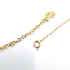 Dior CD Logo Rhinestone Gold Necklace — view 7