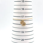 Dior CD Logo Rhinestone Gold Bracelet — view 8