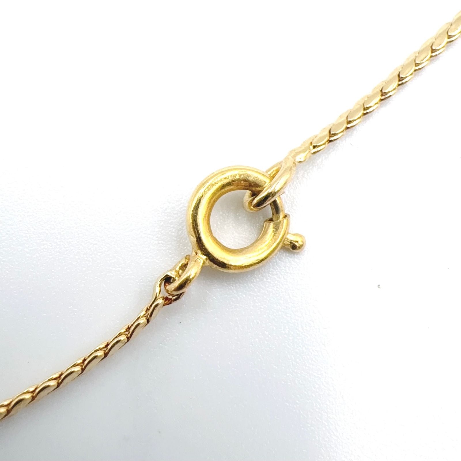 Dior CD Logo Rhinestone Gold Bracelet — view 5
