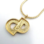 Dior CD Logo Rhinestone Gold Bracelet — view 2