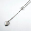 Dior Heart Y-shaped Silver Necklace