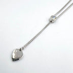 Dior Heart Y-shaped Silver Necklace