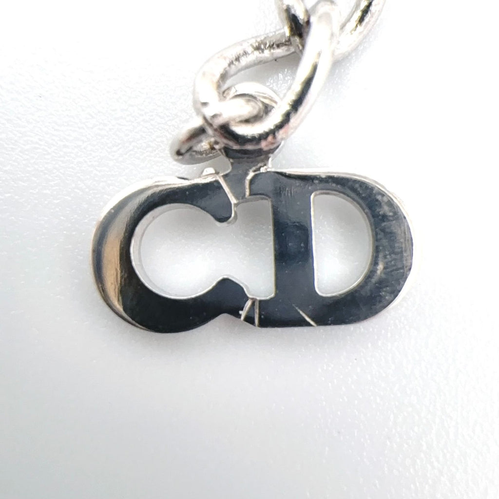 Dior Heart Y-shaped Silver Necklace — view 4