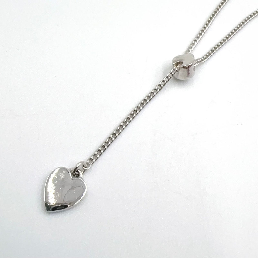 Dior Heart Y-shaped Silver Necklace — view 2