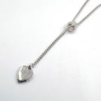 Dior Heart Y-shaped Silver Necklace — view 2