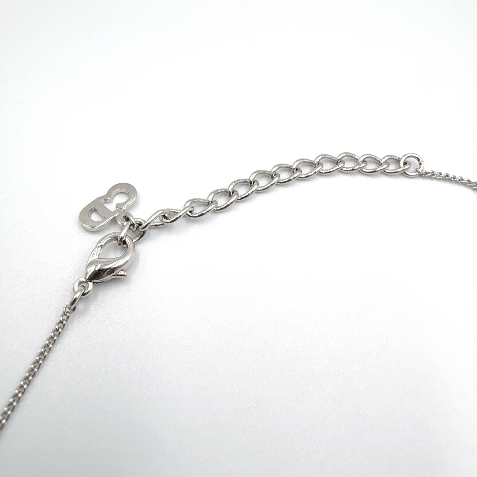 Dior Heart Y-shaped Silver Necklace — view 7