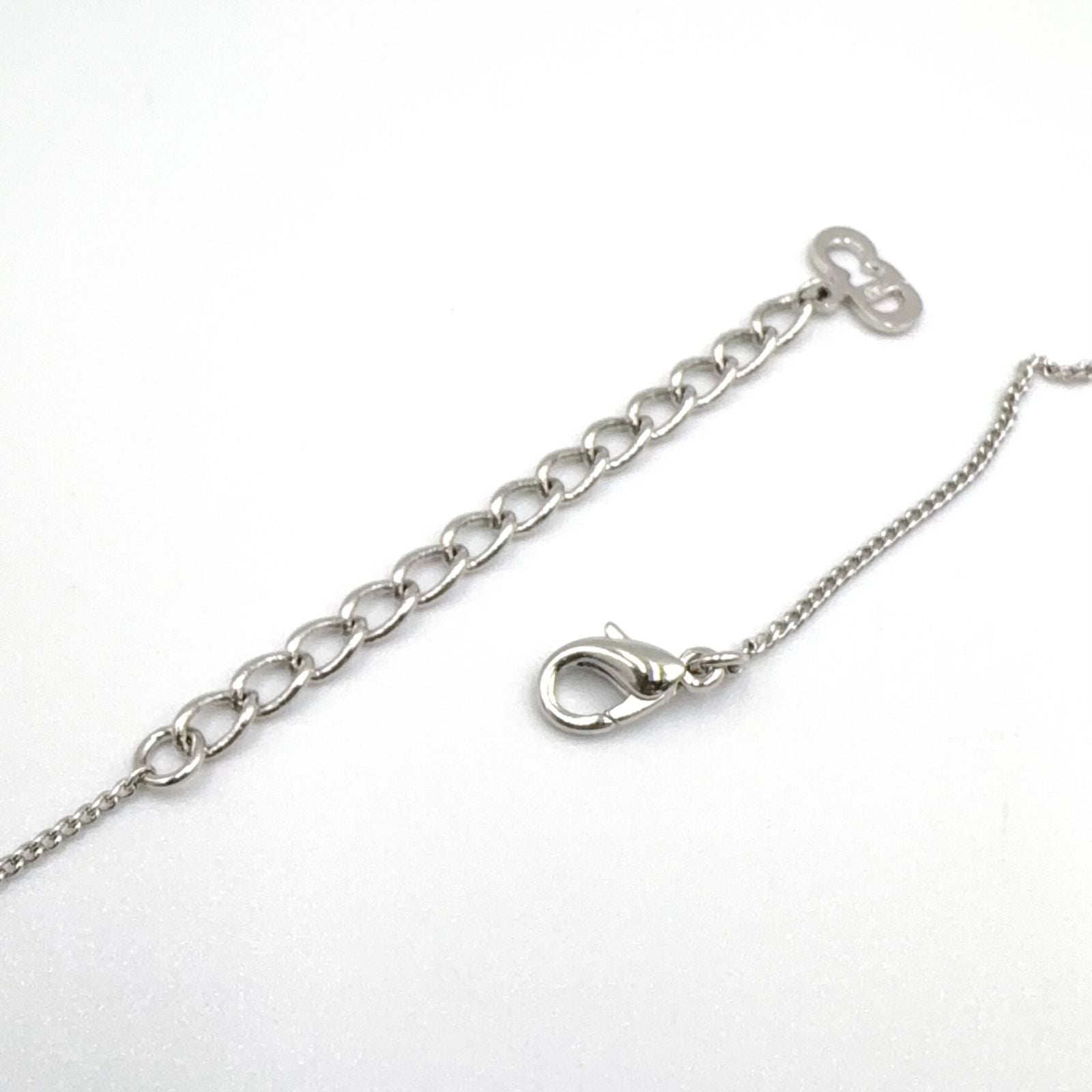 Dior Heart Y-shaped Silver Necklace — view 8