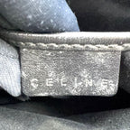 Celine C Macadam Leather Suede Black Handbag Silver — view 6