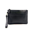 Fendi Mini Occhi Eyes Bugs Monster Leather Black Clutch Silver