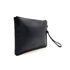 Fendi Mini Occhi Eyes Bugs Monster Leather Black Clutch Silver — view 2