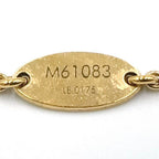 Louis Vuitton Essential V Logo Metal Gold Necklace — view 5