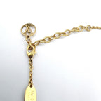 Louis Vuitton Essential V Logo Metal Gold Necklace — view 7