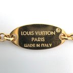Louis Vuitton LV Metal Rhinestone Gold Necklace — view 4