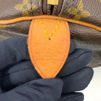 Louis Vuitton Keepall 60 Monogram Leather Brown Boston Bag Gold — view 4