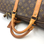Louis Vuitton Keepall 60 Monogram Leather Brown Boston Bag Gold — view 5