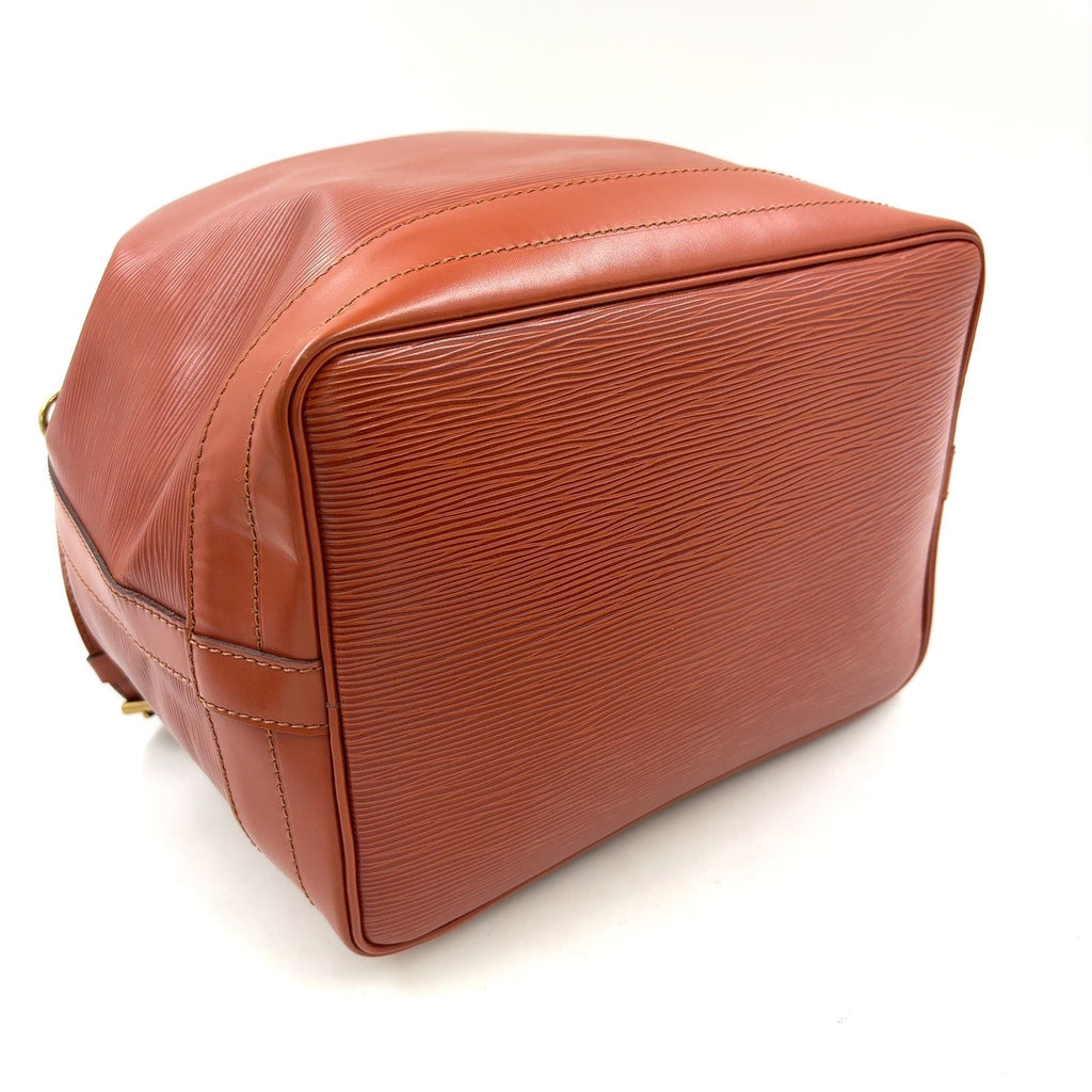 Louis Vuitton Petit Noe Epi Kenya Brown Leather Shoulder Bag Gold — view 5