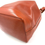 Louis Vuitton Petit Noe Epi Kenya Brown Leather Shoulder Bag Gold — view 6