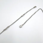 Louis Vuitton LV Award Pendant Metal Enamel Silver Black Necklace — view 8