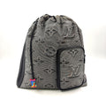 Louis Vuitton Drawstring Leather Nylon Black White Backpack