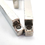 Fendi FF Logo Baguette Metal Silver Necklace — view 8